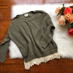 Urban Outfitters oversized olive sweater